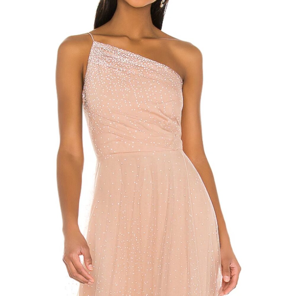SAU LEE Blanche Dress - Nude/Mauve